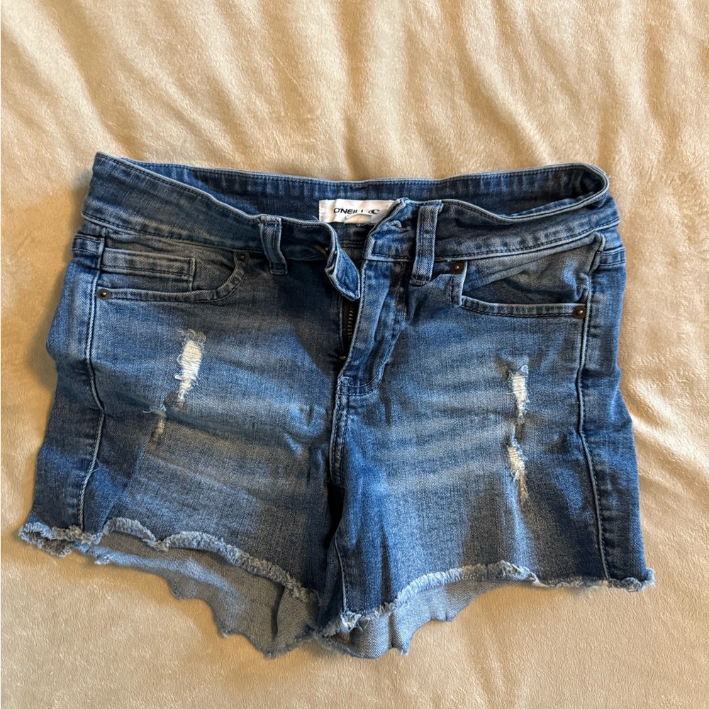 O'Neill Distressed Blue Jean Shorts